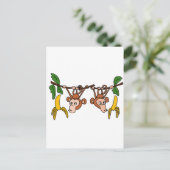 XXおもしろいのぶら下がったサル ポストカード (スタンド正面)