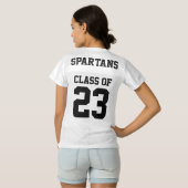 XXの卒業 レディースフットボールジャージー (裏面フル)