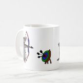 XXアーチェリーの競争の盲目のモル コーヒーマグカップ (正面左)