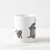 XXアーチェリーの競争の盲目のモル コーヒーマグカップ (中央)