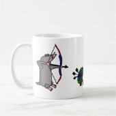 XXアーチェリーの競争の盲目のモル コーヒーマグカップ (左)