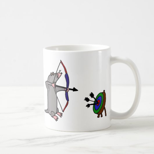 XXアーチェリーの競争の盲目のモル コーヒーマグカップ (右)