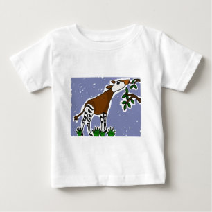 XXオカピの芸術の漫画 ベビーTシャツ