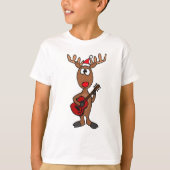 XXギターを演奏しているトナカイ Tシャツ (正面)