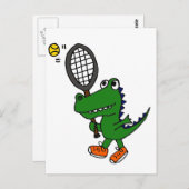 XXゲーターおもしろいス遊テニス ポストカード (正面/裏面)