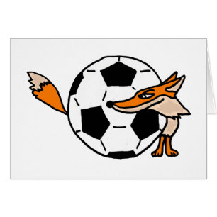 XXサッカーボールの芸術の後ろのキツネ