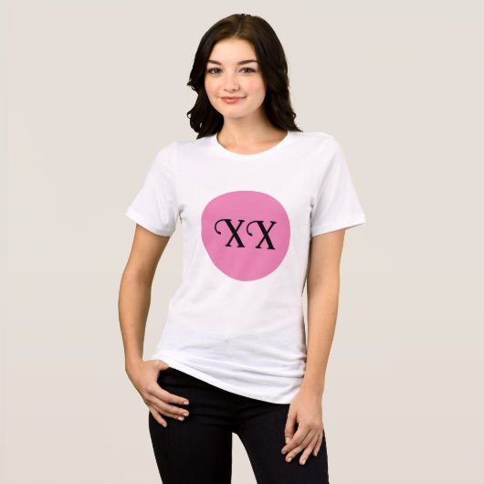 XXピンクサークルプロ女性 トライブレンドＴシャツ (正面全面)
