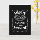 XX年の歳月で作ら素晴らしれカスタムる カード (黄色い花)