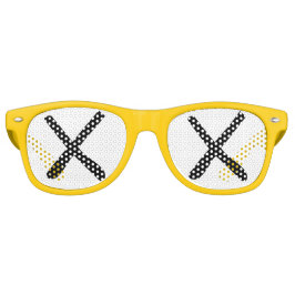 XX目 – "クロスアウトアイズ"サングラス黄色 レトロサングラス