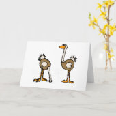 XX砂のだちょう カード (黄色い花)