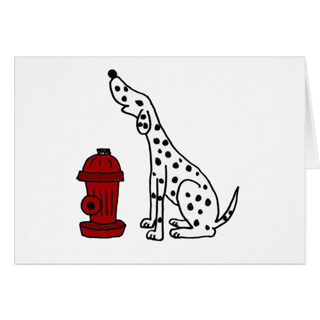 XX素晴らしいDalmatian犬および消火栓 (正面横)