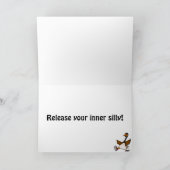 XX解放あなたの内部の間抜け-ガチョウ カード (内部)