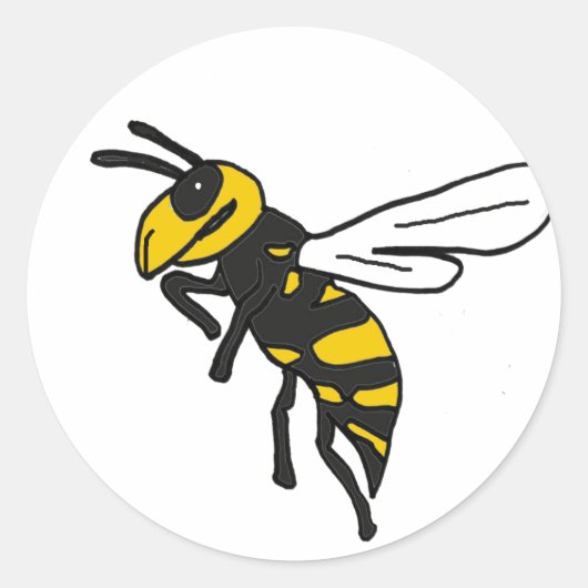 XX – イエロージャケットアート ラウンドシール (正面)