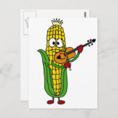 XX – コーンの遊バイオリン ポストカード (正面/裏面)