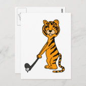 XX – タイガー遊のゴルフアニメ ポストカード (正面/裏面)