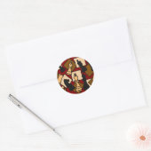 XX – チェス素晴らしのゲームピースのアート ラウンドシール (封筒)