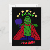 XX – ピクルパワースーパーヒーローピックボール漫画 ポストカード (正面/裏面)