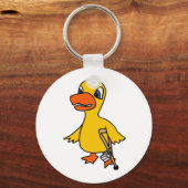 XX – ラメおもしろいダック漫画 キーホルダー (正面)