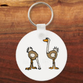 XX – 砂にダチョウ キーホルダー (正面)