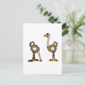 XX – 砂にダチョウ ポストカード (スタンド正面)