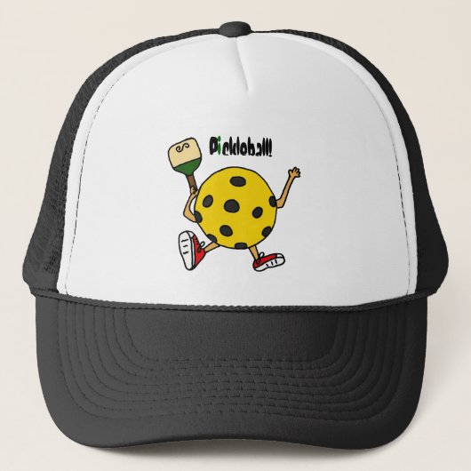 XX Pickleballのおもしろいなキャラクター キャップ (正面)