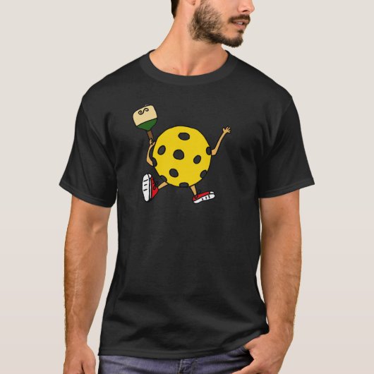 XX Pickleballのおもしろいなキャラクター Tシャツ (正面)