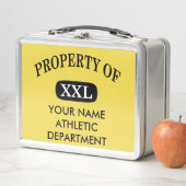 XXLのプロパティあなたの名前メタルランチボックス メタルランチボックス (インサイチュ)