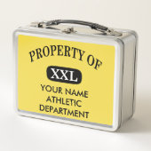 XXLのプロパティあなたの名前メタルランチボックス メタルランチボックス (正面)