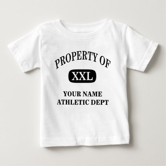 XXLのプロパティお名前 ベビーTシャツ (正面)