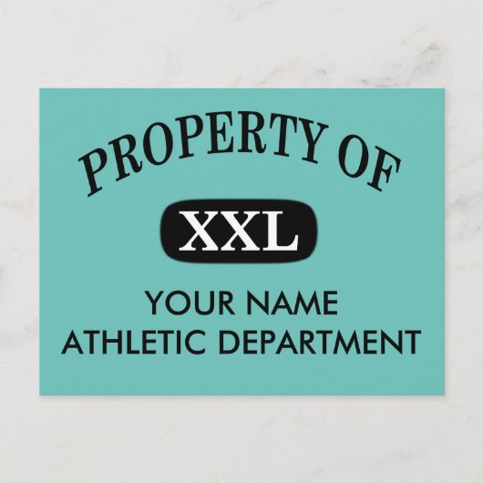 XXLのプロパティお名前 ポストカード (正面)