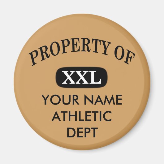 XXLのプロパティお名前 マグネット (正面)