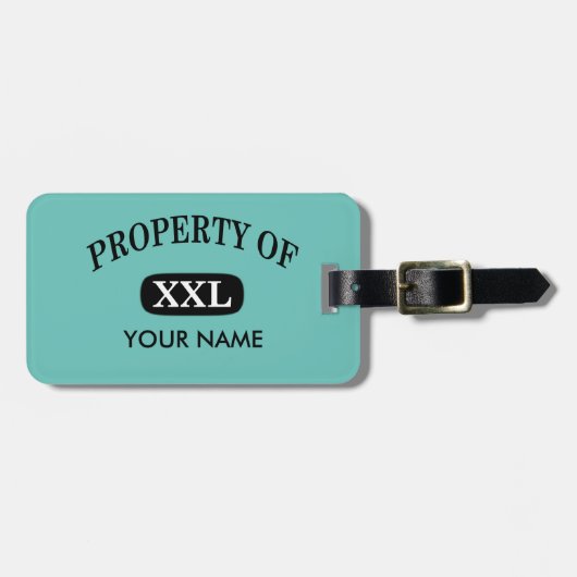 XXLのプロパティお名前 ラゲッジタグ (正面横)