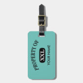 XXLのプロパティお名前 ラゲッジタグ (正面縦)