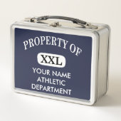 XXLのプロパティ名の追加ホワイトフォントメタル弁当箱 メタルランチボックス (正面)