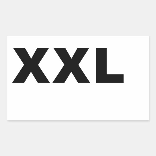 XXL 長方形シール (正面)