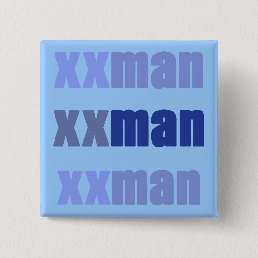 XXMan 缶バッジ (正面)