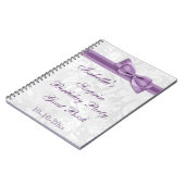 XXthの驚きの誕生会のダマスク織および弓 ノートブック (左側)