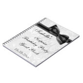 XXthの驚きの誕生会のダマスク織および弓 ノートブック (左側)