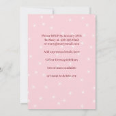 XXthレオパードプリントボホピンクレインボー誕生日 招待状 (裏面)