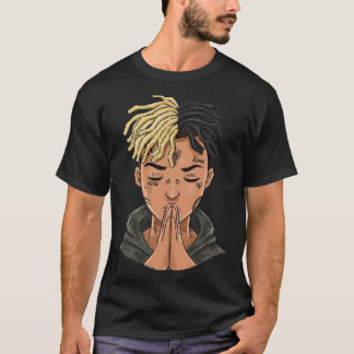 XXXTENTACION キャラクターイラスト RIP レジェンドラップ プレミアム ギフト Tシャツ