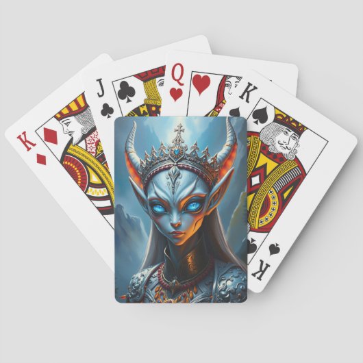 Xylanthia the Horned Oracle - ダークファンタジー トランプ (裏面)