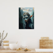 Xylariel Abyssal Canyon Queen Dark Fantasy ポスター (キッチン)