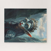 Xylariel Azure Sovereign Dark Fantasy Elven ジグソーパズル (横)