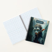 Xylariel Elven Goddess Blue Gothic Spiral Notebook ノートブック (内部)