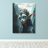 Xylariel the Azure Sovereign Fantasy キャンバスプリント (インサイチュ (ウッドフロア))