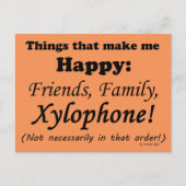 Xylophoneで嬉しい ポストカード (正面)