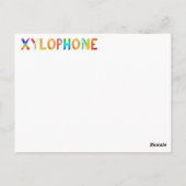 Xylophoneカード ポストカード (裏面)