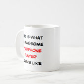 xylophoneプレーヤー素晴らし、 コーヒーマグカップ (正面左)