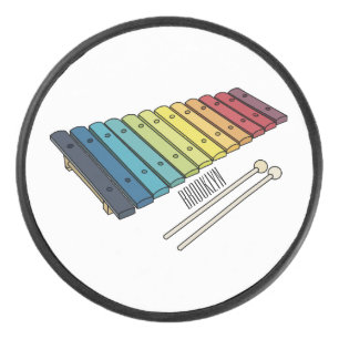 Xylophone漫画イラストレーション アイスホッケーパック