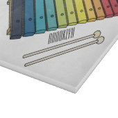 Xylophone漫画イラストレーション カッティングボード (角)